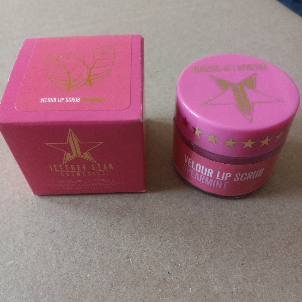 Jeffree Star Spearmint Lip Scrub Pink Cap